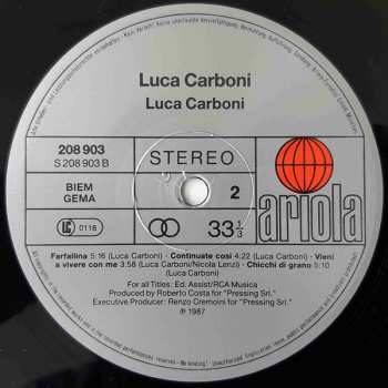 LP Luca Carboni: Luca Carboni