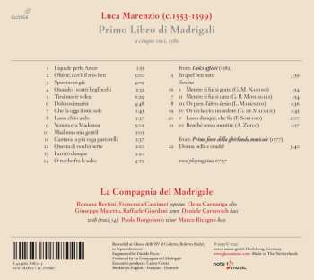 CD La Compagnia Del Madrigale: Primo Libro Di Madrigali