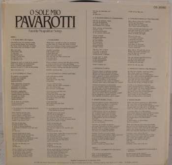 LP Luciano Pavarotti: O Sole Mio Favorite Neapolitan Songs LTD