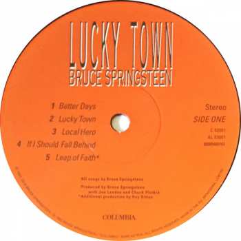 LP Bruce Springsteen: Lucky Town