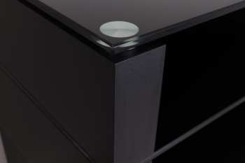Audiotechnika Ludic - Vanir Audiorack Black + Frosted Glass