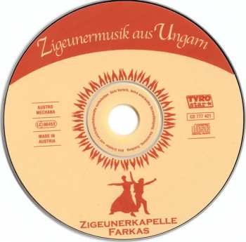 CD Ľudová Hudba Eugena Farkaša: Zigeunermusik Aus Ungarn