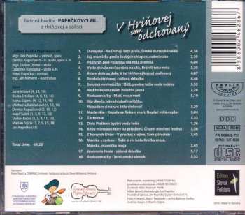 CD Ľudová Hudba Paprčkovci Ml.: V Hriňovej Som Odchovaný