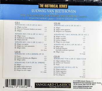4CD/Dobozkészlet Ludwig van Beethoven: The Ten Sonatas For Violin And Piano - Complete