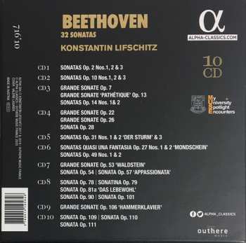10CD/Dobozkészlet Ludwig van Beethoven: 32 Sonatas