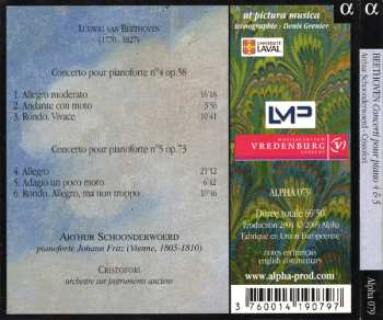 CD Ludwig van Beethoven: Concerti 4 & 5 Pour Le Pianoforte Avec Accompagnement D'Orchestre