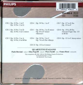 10CD/Dobozkészlet Ludwig van Beethoven: Complete String Quartets = Die Streichquartette - Les Quatuors À Cordes