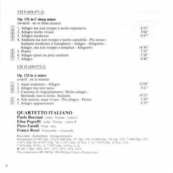 10CD/Dobozkészlet Ludwig van Beethoven: Complete String Quartets = Die Streichquartette - Les Quatuors À Cordes