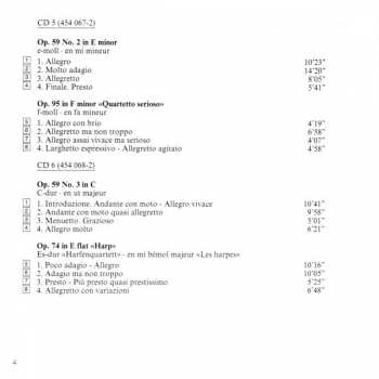 10CD/Dobozkészlet Ludwig van Beethoven: Complete String Quartets = Die Streichquartette - Les Quatuors À Cordes
