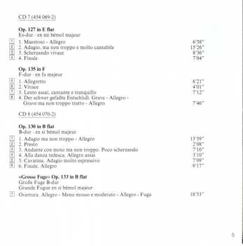 10CD/Dobozkészlet Ludwig van Beethoven: Complete String Quartets = Die Streichquartette - Les Quatuors À Cordes