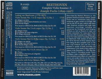 CD Ludwig van Beethoven: Complete Violin Sonatas ● 1 