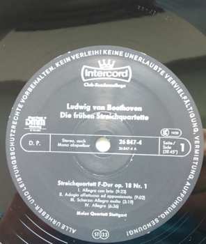 3LP/Dobozkészlet Ludwig van Beethoven: Die Frühen Streichquartette Op. 18 Nr. 1-6