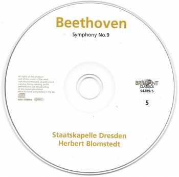 5CD/Dobozkészlet Ludwig van Beethoven: IX Symphonies