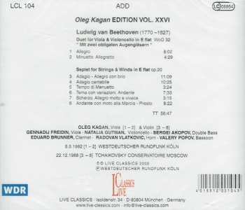 CD Ludwig van Beethoven: Duet for Viola & Violoncello in E-flat, WoO 32 / Septet in E-flat, Op. 20