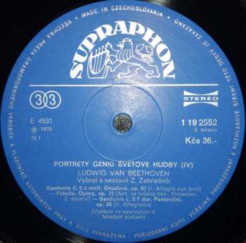 2LP Ludwig van Beethoven: Géniové Světové Hudby IV.