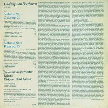 LP Ludwig van Beethoven: Sinfonie Nr. 1, Sinfonie Nr. 8