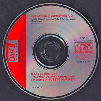 2CD Ludwig van Beethoven: The Great Violin Concertos Vol. 1