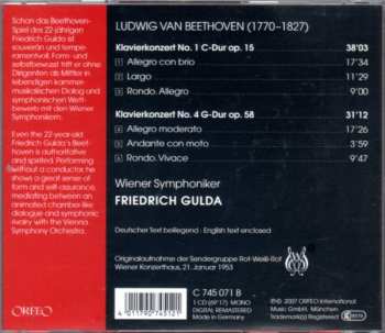 CD Ludwig van Beethoven: Klavierkonzert No. 1 C-Dur Op. 15, Klavierkonzert No. 4 G-Dur Op. 58