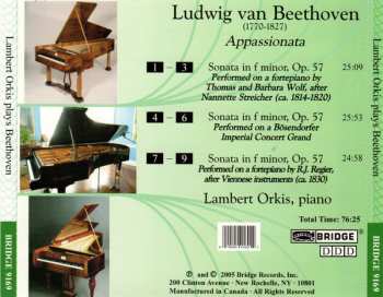 CD Ludwig van Beethoven: Sonata In F Minor, Op. 57, Appassionata / Three Performances Of The Appassionata On Fortepianos And Piano Of Viennese Design