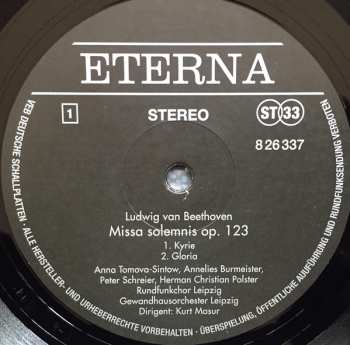 2LP Ludwig van Beethoven: Missa Solemnis D-dur Op. 123 LTD | NUM