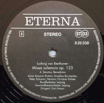 2LP Ludwig van Beethoven: Missa Solemnis D-dur Op. 123 LTD | NUM