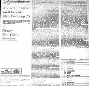 LP Ludwig van Beethoven: Konzert Für Klavier Und Orchester Nr. 5 Es-dur Op. 73