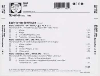 CD Ludwig van Beethoven: Piano Sonatas Nos.1, 3 & 32