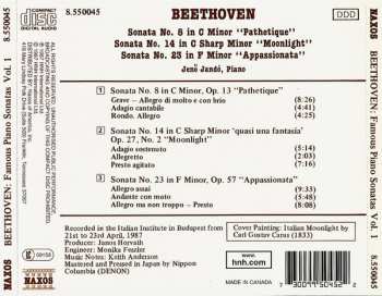 CD Ludwig van Beethoven: Famous Piano Sonatas Vol. 1