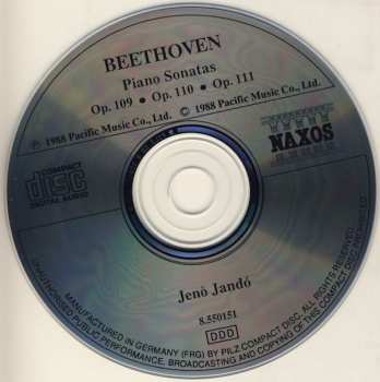 CD Ludwig van Beethoven: Piano Sonatas, Vol. 4
