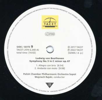 9LP/Dobozkészlet Ludwig van Beethoven: TACET's Beethoven Symphonies (Symphonies Nos. 1-9 Complete Edition) LTD | NUM