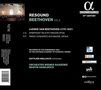 CD Ludwig van Beethoven: Re-Sound Beethoven, Vol. 6: Symphony 8 & Concerto For Piano After The Violin Concerto