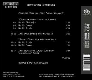 SACD Ludwig van Beethoven: Complete Works For Solo Piano, Volume 9 - Kurfürsten Sonatas WoO 47, 50 & 51