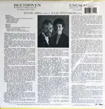 LP Ludwig van Beethoven: Sonata in G Major. Op 96 For Piano And Violin / Sonata No. 3 Op. 25 In Rumanian Folkstyle LTD