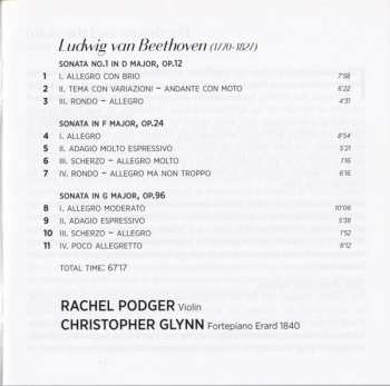 SACD Ludwig van Beethoven: Sonatas For Violin And Piano Op.12 No1, Op.24 & Op.96