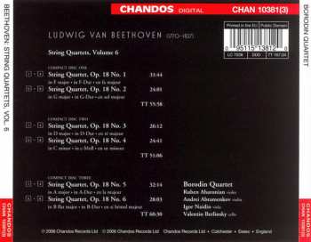 3CD Ludwig van Beethoven: String Quartets Complete Opus 18 Volume 6