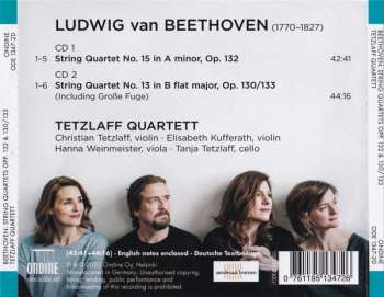 2CD Ludwig van Beethoven: String Quartets Opp. 132 & 130/133