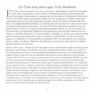 CD Ludwig van Beethoven: The Complete Music For Piano Trio - 1 • Piano Trios Op 70, Allegretto In B Flat (1812)