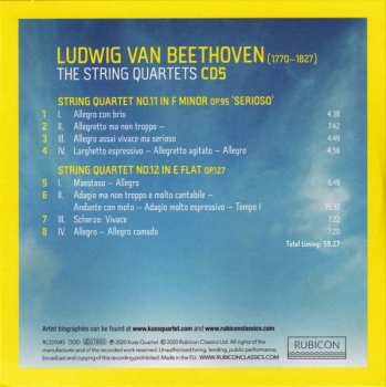 8CD/Dobozkészlet Ludwig van Beethoven: The String Quartets (Live From Suntory Hall, Tokyo)