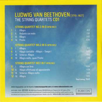 8CD/Dobozkészlet Ludwig van Beethoven: The String Quartets (Live From Suntory Hall, Tokyo)
