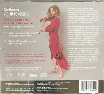 SACD Ludwig van Beethoven: Violin Concerto With New Cadenzas By Jörg Widmann