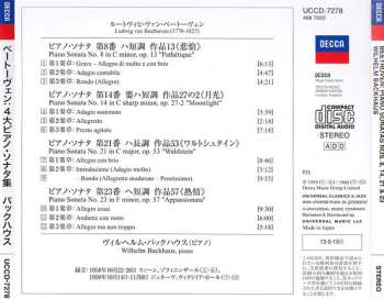 CD Ludwig van Beethoven: Piano Sonatas Nos. 8, 14, 21 & 23