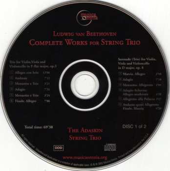 2CD Ludwig van Beethoven: Complete Works For String Trio