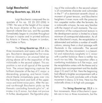 CD Luigi Boccherini: String Quartets Op. 32 Nos 4-6