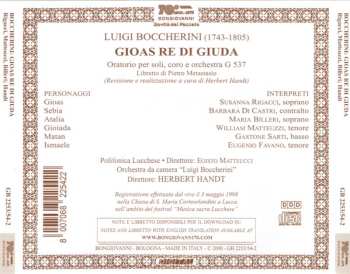 2CD Luigi Boccherini: Gioas Re Di Giuda