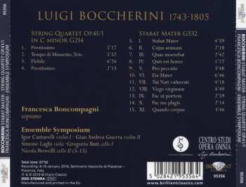 CD Luigi Boccherini: Stabat Mater G532; String Quartet Op. 41/1 G214