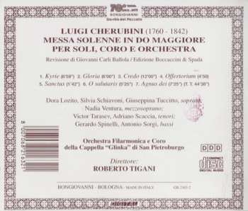 CD Luigi Cherubini: Messa Solenne In Do Maggiore