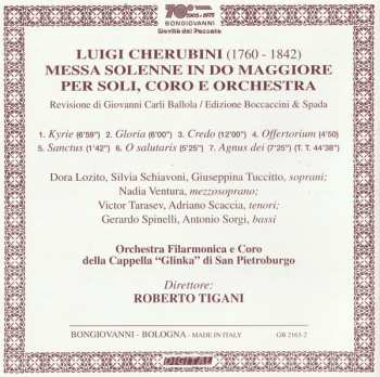 CD Luigi Cherubini: Messa Solenne In Do Maggiore