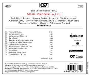 CD Luigi Cherubini: Messe Solennelle In D Minor