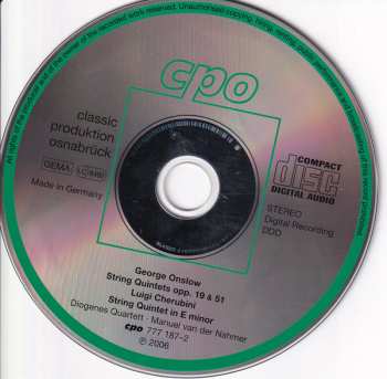 CD Luigi Cherubini: String Quintets