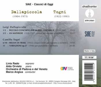 CD Luigi Dallapiccola: An Mathilde